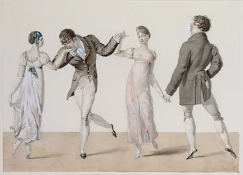 La Poule, z Le Bon Genre, 1810 (wc na papierze)